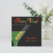 Cocktail-Party Einladung (Stehend Vorderseite)