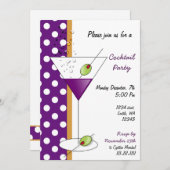 Cocktail-Party Einladung (Vorne/Hinten)