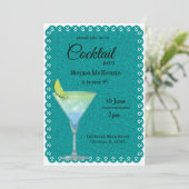 Cocktail-Party Einladung (Stehend Vorderseite)