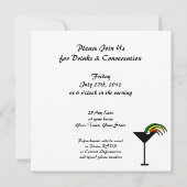 Cocktail-Party Einladung (Rückseite)