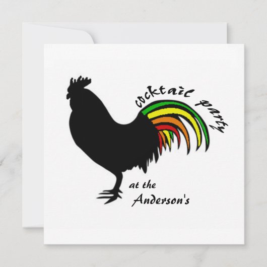 Cocktail-Party Einladung (Vorderseite)