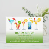 Cocktail Party Einladung (Stehend Vorderseite)