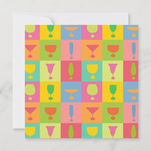 Cocktail-Party Einladung (Rückseite)