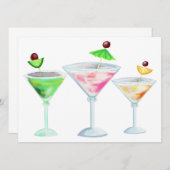 Cocktail-Party Einladung (Vorne/Hinten)