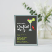 Cocktail-Party Einladung (Stehend Vorderseite)