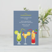 Cocktail-Party Einladung (Stehend Vorderseite)