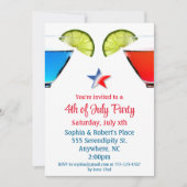 Cocktail-Party Einladung am 4. Juli (Vorderseite)