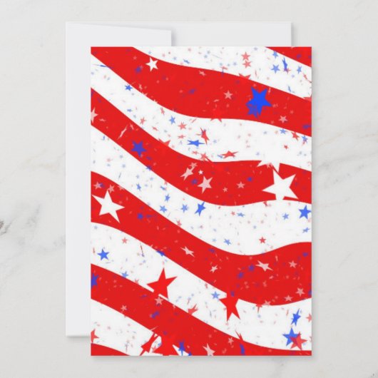 Cocktail-Party Einladung am 4. Juli (Rückseite)