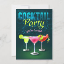 Cocktail Party Einladung Cards