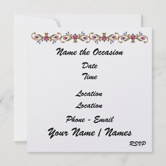 Cocktail-Party Einladung des SRF (Rückseite)