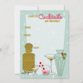 Cocktail-Party Einladung für den Retro-Urlaub