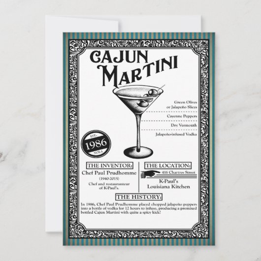 Cocktail Party Einladung - Lesen Sie (Vorderseite)