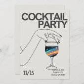 Cocktail Party Einladung Personalisiert einladen (Vorne/Hinten)
