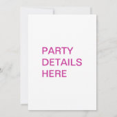 Cocktail-Party Einladung - wie lang zur (Rückseite)