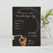 Cocktail-Party Einladungen (Stehend Vorderseite)
