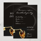 Cocktail-Party Einladungen (Vorne/Hinten)