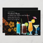 Cocktail-Party Einladungen (Vorne/Hinten)