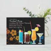 Cocktail-Party Einladungen (Stehend Vorderseite)
