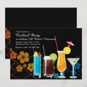 Cocktail-Party Einladungen (Vorne/Hinten)