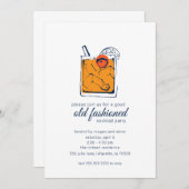 Cocktail-Party Einladungen der alten Mode (Vorne/Hinten)