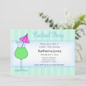 Cocktail-Party Einladungen. Einladung (Stehend Vorderseite)