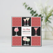 Cocktail-Party Einladungen für den Urlaub (Stehend Vorderseite)