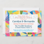 Cocktail Party Farbenfrohe Regenbogen Sommergeträn Einladung (Rückseite)