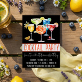 Cocktail-Party, Fruchtsaft, Geburtstagsparty Einladung