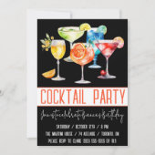 Cocktail-Party, Fruchtsaft, Geburtstagsparty Einladung (Vorderseite)