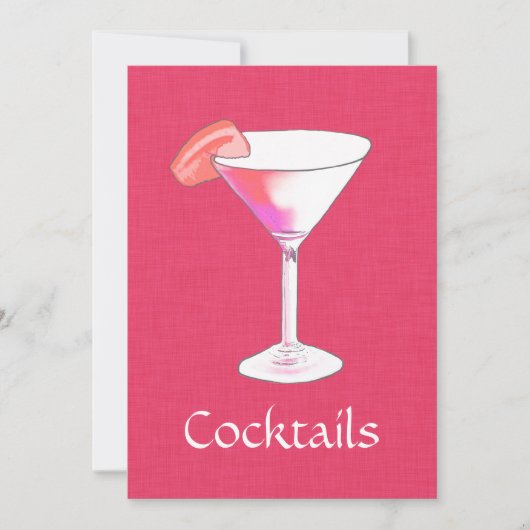 Cocktail-Party für Frauenbüros Einladung (Vorderseite)