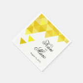 Cocktail-Party für geometrische Dreiecke | Gelbgol Serviette (Ecke)