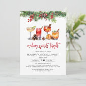 Cocktail-Party für Ihren Urlaub Einladung (Stehend Vorderseite)