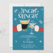 Cocktail-Party für Jingle und Mingle Einladung (Vorderseite)