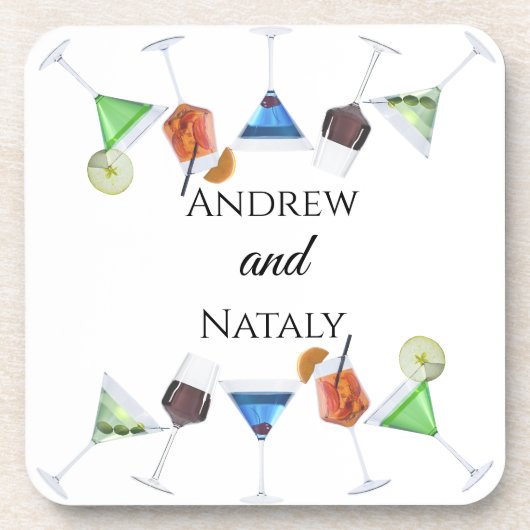 Cocktail-Party Getränkeuntersetzer (Vorderseite)