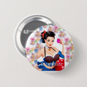Cocktail Party Girl Thunder_Cove Button (Vorne & Hinten)