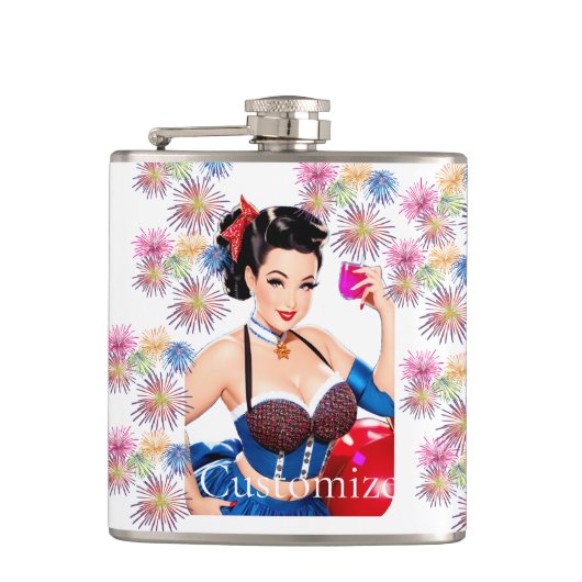 Cocktail Party Girl Thunder_Cove Flachmann (Vorderseite)