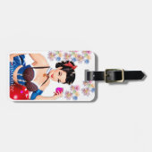 Cocktail Party Girl Thunder_Cove Gepäckanhänger (Vorderseite horizontal)