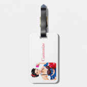 Cocktail Party Girl Thunder_Cove Gepäckanhänger (Rückseite vertikal)