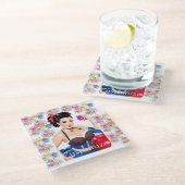 Cocktail Party Girl Thunder_Cove Glasuntersetzer (Schrägansicht)