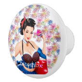 Cocktail Party Girl Thunder_Cove Keramikknauf (Rechts)