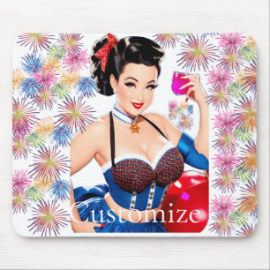 Cocktail Party Girl Thunder_Cove Mousepad
