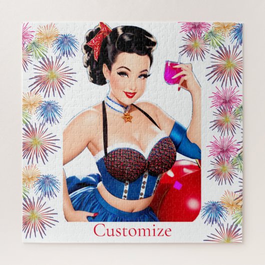 Cocktail Party Girl Thunder_Cove Puzzle (Vertikal)