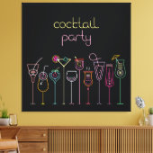 Cocktail Party Hintergrund Leinwanddruck (Insitu (Wohnzimmer))