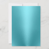 Cocktail Party Housewarming Modernes Türkis Einladung (Rückseite)