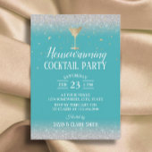 Cocktail Party Housewarming Modernes Türkis Einladung