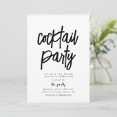 Cocktail Party Housewarming Party Einladung (Stehend Vorderseite)