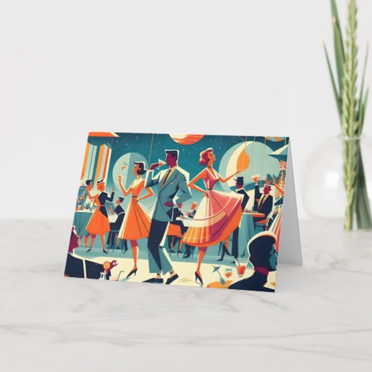 Cocktail-Party im Mittelalter Karte (Vorderseite)