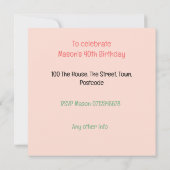 Cocktail-Party-Katzen Retro-Sophilie Einladung (Rückseite)