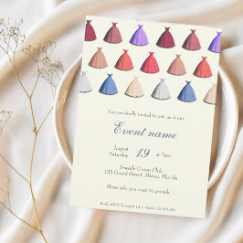 Cocktail Party Kleid jährliche Veranstaltung Einla Einladung