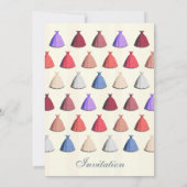 Cocktail Party Kleid jährliche Veranstaltung Einla Einladung (Rückseite)